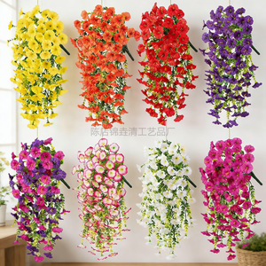 Vigne artificielle Jin Yaoqing en eucalyptus et gloire du matin, 30cm-100cm, résistante aux UV, en plastique, pour décoration de mariage - Product Image 4
