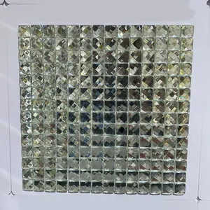 3d Blauw Spiegel Glas Mozaïek Tegel Kristal Diamant Mozaïek Voor Keuken Badkamer Wandtegel Backsplash