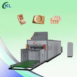 Automatic Vacuum Thermoforming and cutting Machine for making disposable food container