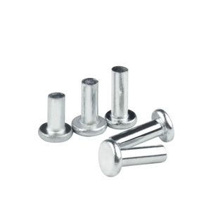 Remache sólido de cabeza redonda de acero zincado para ensamblaje de metalurgia, construcción de puentes, sujetador de hardware, conjunto de piezas industriales - Product Image 1