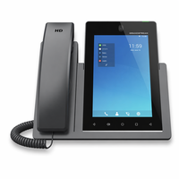 Téléphone IP vidéo Android 11 Grandstream GXV3470 7 pouces, 16 lignes, caméra 2MP, Wi-Fi 6, conférence 10 voies, PoE+ VoIP