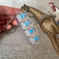 Porte-clés YSJ en plastique personnalisé avec logo, clavier LED, portefeuille mobile durable, cadeau promotionnel interactif