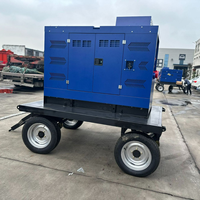 Générateur de soudage diesel silencieux à refroidissement par eau 127V 220V 60HZ 400A 30KW, machine à souder MIG TIG Gouging