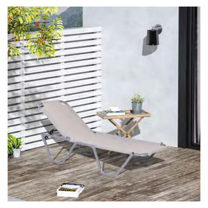 Silla Reclinable Plegable para Exteriores, Tumbona Portátil para Playa, Camping y Jardín - Product Image 2