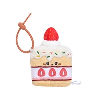 Boneka Kelinci Kecil Desain Cube Little Companion, Penghilang Stres, Gantungan Kunci, Slow Rebound, Untuk Remaja 7-14 Tahun, Dengan Kantong Jala, Hadiah Ulang Tahun