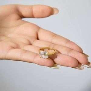 Dylam Cute Lovely Design 18K Gold Plated 925 Silver 5A Cubic Zirconia Tiny <b>Cat</b> with Bow-knot Daily Wear <b>Rings</b> for Women Lady - Product Image 5