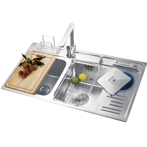 Fregadero de Cocina Empotrable de Acero Inoxidable 304 Antioxidante de 3 Compartimentos K-E10850TB - Product Image 2