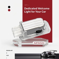 Nuevo Proyector de Luz LED de Plástico KEMAUTO de 12V 5W (Luz de Charco LED para Espejo Lateral OE) para Accesorio de Espejo Retrovisor MUSTANG