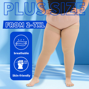 <span class=keywords><strong>Calze</strong></span> a Compressione Traspiranti al Ginocchio Classe 2 in Silicone Antiscivolo 23-32 mmHg in Nylon per Vene Varicose - Product Image 5