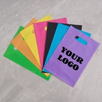 Vente en gros Sacs en plastique avec logo de marque propre Sac T-shirts durable Promotion au détail Sacs à provisions