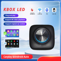 Kowankit Kbox-Led Qualcomm 6225 Chipset Android 13 Google Play Apps Adaptateur Carplay sans fil RGB Light 4G Sim Card Network