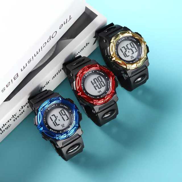 Multifunctional Digital Mens LED Luminous Outdoor Sports Watches Week Month Chronograph Alarm Clock Best Kids Gift Boys Girls