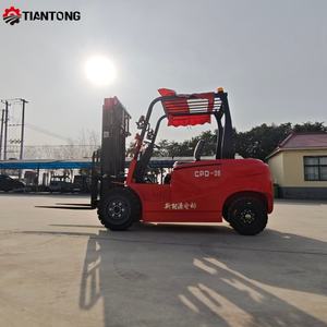 핫세일 3.5톤 전동 지게차 48V 리튬 배터리 3750mm 리프트 높이 좌식형 창고 물류 및 공장용 - Product Image 3