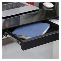 Bureau intelligent debout en verre E4 avec USB, table de bureau électrique réglable en hauteur avec tiroir, cadre de bureau sur pied à double moteur