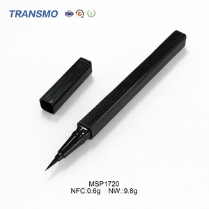 Tube d'eye-liner vide en plastique réutilisable, récipient cosmétique vierge pour maquillage des yeux avec embout de brosse souple pour remplir l'eye-liner liquide pigmenté - Product Image 6