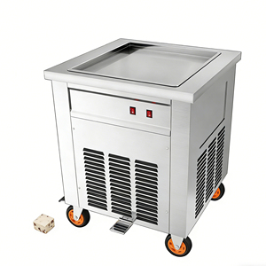 Machine à faire des rouleaux de crème glacée, usage commercial, haute performance, pour glacier, production élevée, performance stable, machine à desserts, fonctionnement fluide - Product Image 1