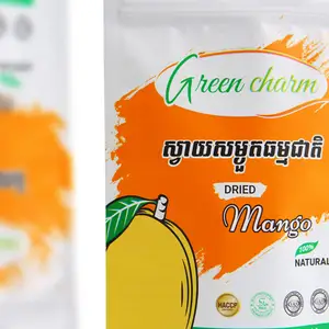 Wholesale Custom Logo Plastic Snack Mango Banana Dried Fruit Package Pouch Dry Food Packaging Bag