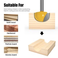 1pcs 6mm Shank Ball Nose Router Bit Set Round Milling Cutter for Wood CNC Radius Core Box Solid Carbide Tools