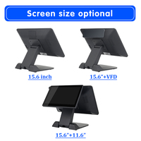 Máquina POS de pantalla táctil capacitiva de suministro directo de fábrica Terminal POS de 15,6 pulgadas Sistema POS de Windows