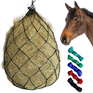 马干草网40英寸长慢速喂食器干草包装袋喂黑色尼龙，带<span class=keywords><strong>4</strong></span>英寸孔 - Product Image 2