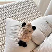 Peluche Lapin Confortable Cœur Rouge Super Doux Rembourré en Coton PP Halloween Jeunesse Unisexe 7-14 Ans 31-50cm