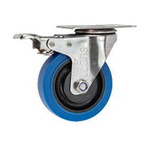 Mittlerer Edelstahl Gummi blau Nachlauf Doppel lager Nachlauf - Product Image 3