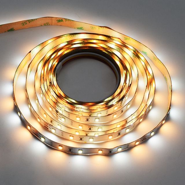Best-Selling Indoor 12V/24V White LED Flexible Strip Lights for Smart Home Decoration Lighting