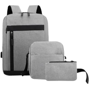 Neue 3 teil/satz Anti-Diebstahl-Rucksack Männer Frauen Casual Rucksack Travel Business Laptop Rucksack Schult aschen set