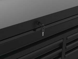 Zware uitvoering gereedschapskast met 10 laden, 52 x 18 inch, zwart - Product Image 3