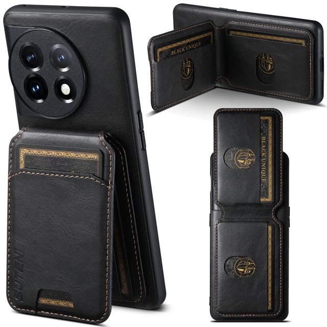 Leather Phone Case for OnePlus 11 12 Luxury Mobile Cover With Card Holder Cellphone Funda Coque
