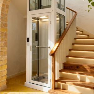 Lift Rumah Hidrolik Modern Konstruksi Aluminium Baja-Elevator Rumah Hemat Energi Dilengkapi Kontrol Aplikasi Seluler Beban 400kg - Product Image 2