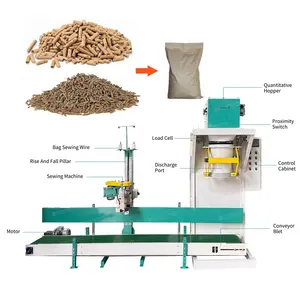 25kg 30kg 50 kg máquina de embalagem 50 kg saco plástico frango forragem sedimento máquina de embalagem