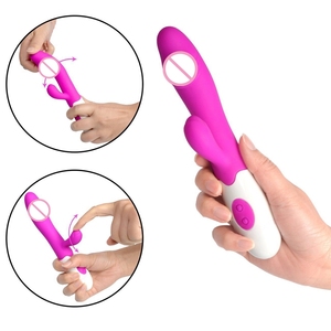 JoyPark Miglior <span class=keywords><strong>Vibratore</strong></span> Rabbit a 10 Velocità per Donne, Doppio Motore, Silicone Morbido, IPX5 Impermeabile, Controllo Manuale, Colore Rosa/<span class=keywords><strong>Viola</strong></span> - Product Image 5
