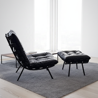 Fauteuil canapé Lamb Chop Spine, style nordique, moderne et minimaliste, fauteuil inclinable individuel en tissu pour salon, bureau à domicile, personnalisable