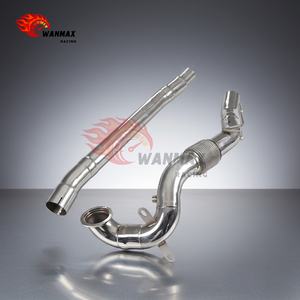 Tuyau d'échappement avant en acier inoxydable de 76 mm pour VW <span class=keywords><strong>Golf</strong></span> MK7.5 R 2.0T, remplacement direct - Product Image 2