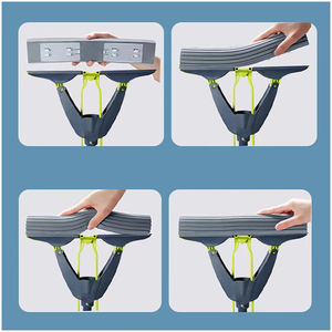 Éponge PVA rectangulaire auto-essoreuse durable avec poignée en acier inoxydable, taux de déshydratation élevé, pour le nettoyage à domicile et au bureau - Product Image 4