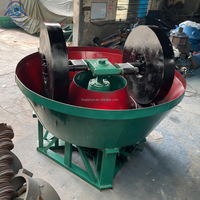Moulin à rouleaux pour l'or et le quartz, machine de broyage de pierre, moulin à cuve humide 1200, moteur, roulement, boîte de vitesses - Prix usine Chine