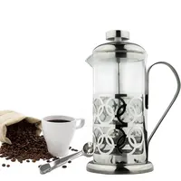 Френч-пресс из двойного стекла для кофе и чая, емкостью 350/600/800/1000 мл