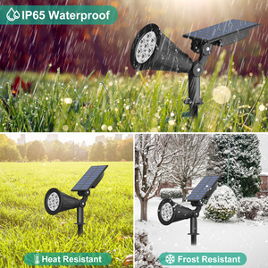 Nouvelle Lampe Solaire IP65 pour Jardin, Projecteur 7 LED à Détection de Lumière, Éclairage Extérieur pour Aménagement Paysager et Murale - Product Image 5