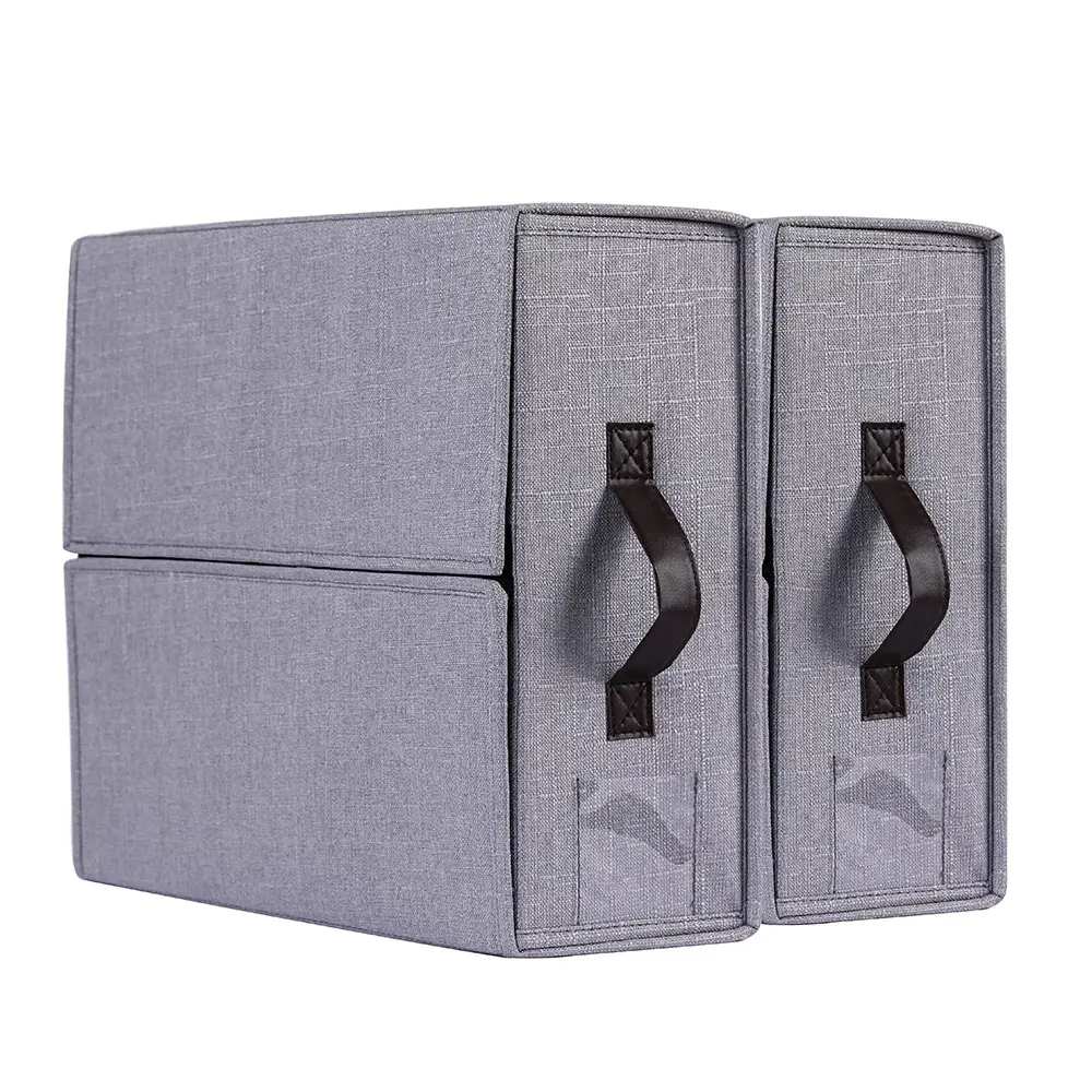 Folding Collapsible Bedding Sheet Storage Bins Cube Zipper Closet Folding Queen Or King Size Foldable Bed Sheet Set Organizer