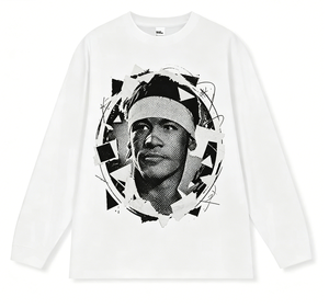 <strong>Neymar</strong> American Football Character Print 280g Pure Cotton Heavyweight Short-Sleeve O-Neck Loose Fit Breathable <strong>T</strong>-<strong>Shirt</strong> Men - Product Image 5