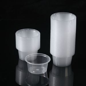 Mini recipientes de plástico PP transparentes desechables antifugas para condimentos, aceite de chile y vinagre, ideales para tiendas de comida para llevar. - Product Image 4