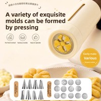 Pistolet à Biscuits en Acier Inoxydable 304 Exclusif Transfrontalier, Pistolet à Crème, Machine à Biscuits, Facile à Utiliser, Matériaux Sûrs, Logo Personnalisé