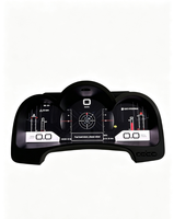 Yuefu Tableau de bord numérique pour voiture en métal de 12,3 pouces, écran LCD, compteur de vitesse, cockpit virtuel, panneau d'instruments noir, Toyota Hilux VIGO