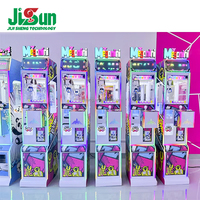 Máquina recreativa de grúa de garras JiSun de alta calidad, mini, operada con monedas, juegos en inglés, construcción metálica, voltaje universal
