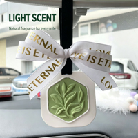 Pendentif en gypse personnalisable pour aromathérapie automobile, pierre d'aromathérapie pour chambre à coucher, désodorisant et parfum longue durée
