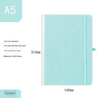Carnet A5 à spirale avec reliure agrafée, personnalisable, avec élastique, couleurs changeantes, imperméable, papeterie de bureau, logo