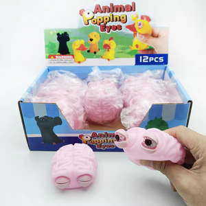 <b>Vinyl</b> Brain Squishy Toy Anti-Stress & Anxiety Relief Pop Eye Prank Toy for Kids - Product Image 1