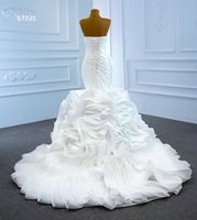 Feishiluo vente en gros sirène Organza Tulle boule robe de mariée Sexy sirène robe de mariée pour les femmes robe de bal