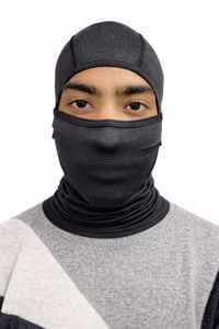 Nouvelle balaclava convertible intégrale respirante en maille poly-spandex, entièrement personnalisable et extensible dans les quatre sens, idéale pour le vélo. - Product Image 2